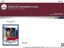 Tablet Screenshot of gab.gov.ph